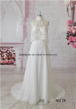 Chiffon Beach Casual High Neck Bridal Gown