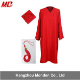 Hot Sale Red Graduation Cap Gown with Tassels