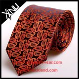 Handmade 100% Silk Jacquard Mens Brown Paisley Ties