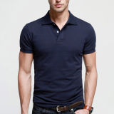 Best Quality Navy Blue Men Plain Polo Shirt on Sale
