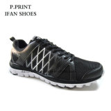 Black Sport Shoes Mens Breathable Running Shoes Design Fashion and Comfortable