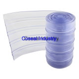Super Clear Double Ribbed Plastic Fabric PVC Strip Curtain