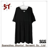 Wholesale Women's Casual Skirt V-Neck Short Sleeve Dress