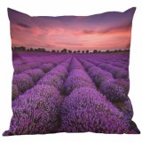 Fashion Nordic Silk Lavender Flower Field Pillowcase