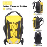 Outdoor Yellow Waterproof Rafting Dry Backpack for Hiking or Camping