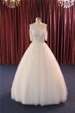 Short Sleeve Applique Beading Bridal Gown Wedding Dress