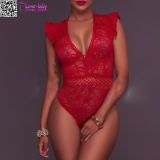 Sexy Sleepwear Sheer Lace Bodysuit L81185