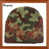 Camo Beanie Knitted Brocade Cap