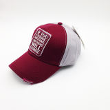OEM Newly Fashion 100% Cotton Baseball Hat with Applique Embroidery