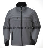 Men Jacket Softshell Breathable Workwear with Reflective Strips