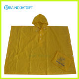 Promotional Folding Pocket Plastic Rain Poncho (Rvc-105)