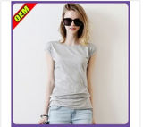 Fashion Sexy Cotton Printed T-Shirt for Women (W313)