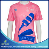 Custom Sublimation Girl's Lacrosse Short Sleeve Shooter