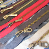 No. 5 Brass Zipper for Apparel Accessories with Auto Parts