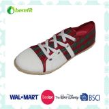 Men's Casual Shoes, PU and Canvas Upper with TPR Sole