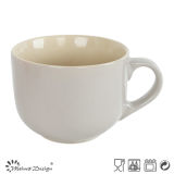 16oz Soup Mug Two Tone Glaze Design