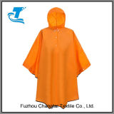 Unisex's Pure Color Hooded Waterproof Rain Poncho