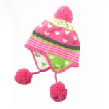 Jacquard Knitted Hat POM POM Beanie Hat Knitted Hat