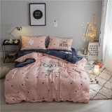 Sets Coral Velvet Bedding with Pillow and Quilt Cover Textile