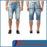 Men MID Wash Scratch & Rip Jean Shorts (JC3325)