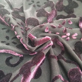 Fashion Velvet Flower Jacquard Fabrics