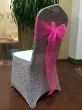 Lycra Spandex Glitter Chair Cover Elastic Stretch Spangled Sequin Chair Cover for Banquet Wedding