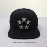 Cool Custom Cotton 6panel 3D Star Embroidery Snapback Cap