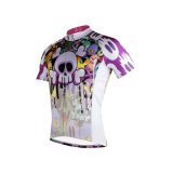 Cute Skull Designs Men's Breathable Short Sleeve Cycling Jersey