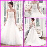 Lace Wedding Dress Dismountable Cap Sleeves Custom Wedding Ball Gown Beads Sash Lace Tulle Sweetheart Wedding Gown H1315