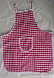 Checked Style Waterproof Advertising Logo Printed Kitchen Apron