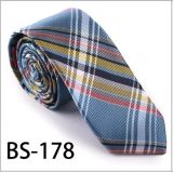 New Design Fashionable Silk/Polyester Check Tie (BS-178)