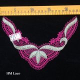 22*16cm Mesh Pink Lotus Leaf Pretty Lace Collar for Party Dress Factory Price in Guangzhou Hme957