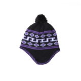 POM POM Hat Beanie Hat Jacquard Hat Knitted Hat