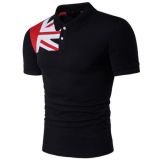 Custom 100% Cotton Men Black Polo Shirt