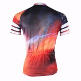 Eyecatching Starry Sky Man's Sport Outdoor Short Sleeve Cycling Jersey