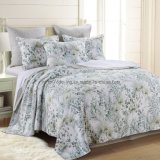 Cotton Rotary Print Quilt in Blue&Green (DO6061)
