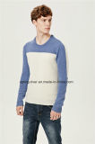 Nylon Lambswool Round Neck Knit Sweater for Men