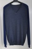 100%Wool Men V Neck Knitted Sweater