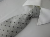 Dotty Design Men's Fashion Woven Silk Necktie