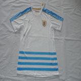 2016/2017 Uruguay Away White Soccer Jersey