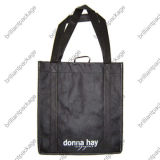 Black Promotional Non Woven Foldable Bag for Shopping