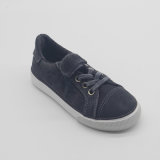 Classical Durable School Children Denim Casual Shoes with Vulcanized Sole
