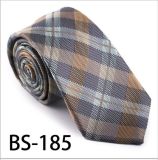 New Design Fashionable Silk/Polyester Check Tie (BS-185)