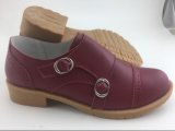 Latest Design Fashion Lady Leather Shoes British Style Shoes (FW-5)