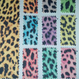 Leopard Glitter PU Leather for Shoes Package Bags Hw-1428