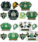 Customize Ohl London Knights Jersey Jason Glover Brad Smyth Hockey Jerseys