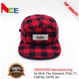 China Factory Custom Wave Patches 5 Panel Flat Brim Snapback Winter Hats