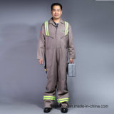 100% Cotton Zip Front Long Sleeve Safety Workwear Uniform (BLY1003)