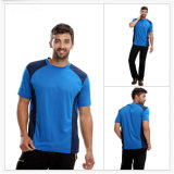 Mens Polyester/Cotton Plain Round Neck T-Shirt