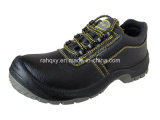 Split Embossed Leather Safety Shoes Low Cut Ankle (HQ03054)